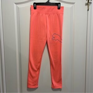 Puma Kids Bright Coral Leggings Size 10/12